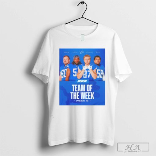 Trending detroit Lions Glasgow Mcneill Hutchinson Sewell team of the week T-Shirt