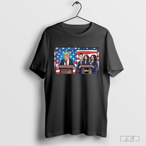 Trump 3 Versus 1 Harris Team Begged Debate 2024 Shirt