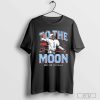 Warren Moon 1 Houston Football To The Moon Signature Vintage Painting Shirt