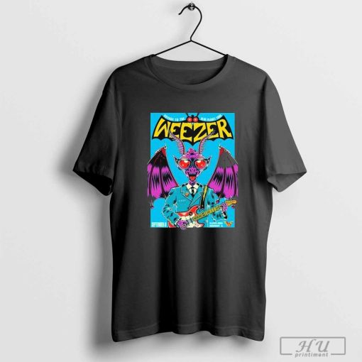 Weezer Rosemont, IL September 6, 2024 Tour T-Shirt