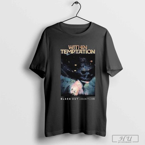 Within Temptation Bleed Out Single 2024 Tour T-shirt