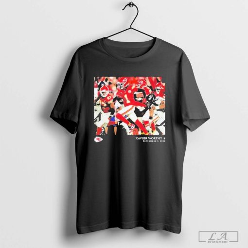 Xavier Worthy Kansas City Chiefs NFL Flash Features Week 1 T-Shirt