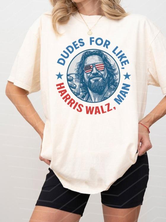 Dudes For Like Harris Walz Man Shirt White Dudes For Harris White Men For Kamala Harris Shirt Vote For Kamala Shirt Tim Walz Shirt