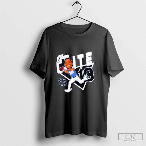 18 Ethan Crite 2024 football cartoon signature shirt