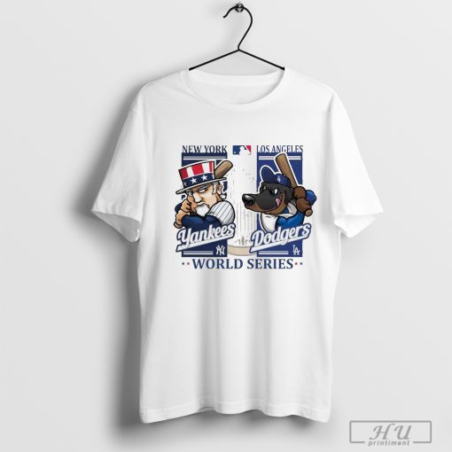 2024 World Series New York Yankees Dandy vs Mascot Los Angeles Dodgers Matchup Shirt