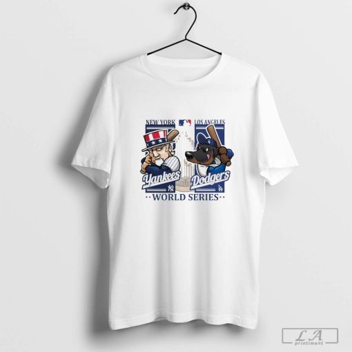 2024 World Series New York Yankees Dandy vs Mascot Los Angeles Dodgers Matchup Shirt