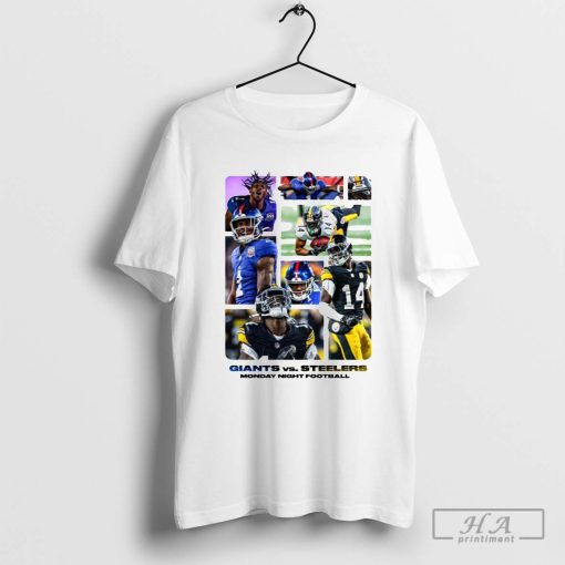 A Battle Between Pittsburgh Steelers vs. New York Giants NFL Monday Night Football T-shirt