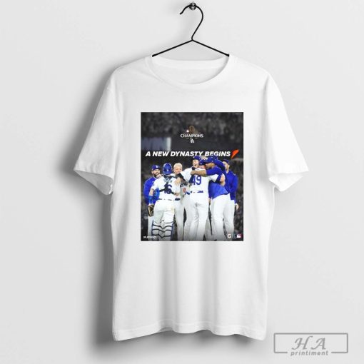 A New Dynasty Begins Los Angeles Dodgers Team World Series Champions 2024 T-shirt