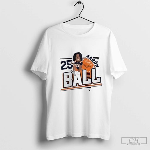 Aaron Ball Illinois #25 Fighting Illini football player caricature shirt