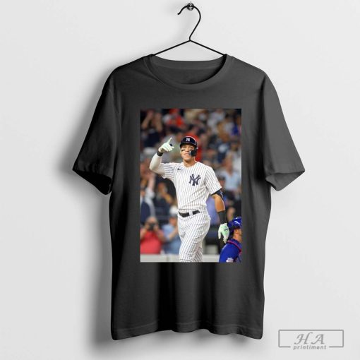 Aaron Judge NY Yankees gets a RBI tonight someone who retweets and is following is winning a MLB T-shirt