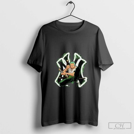 Anime One Piece Zoro T shirt Hip Hop Luxury letter T-Shirt