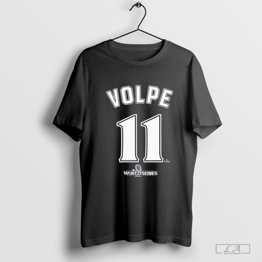 Anthony Volpe New York Yankees 2024 World Series Push Limits Name & Number T-Shirt