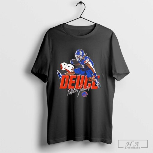 Ashton Jeanty Deuce Boise State football signature T-shirt