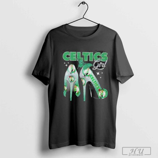 Awesome High heels Boston Celtics girl shirt