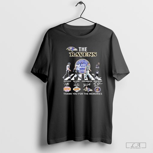 Baltimore Ravens Thank You For 128 Years The Ravens Legends 2024 Signatures Shirt