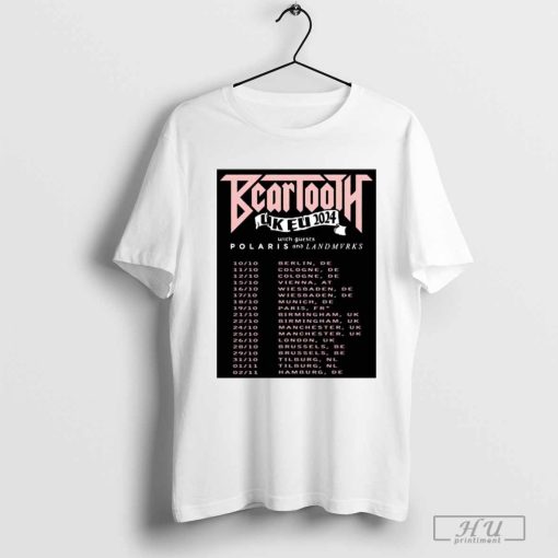 Beartooth UK EU 2024 With Polaris And Landmvrks Merchandise Tour shirt