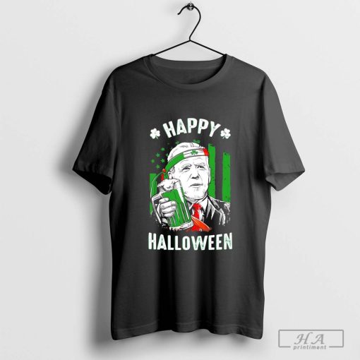 Biden Happy Halloween for St Patrick’s Day T-shirt