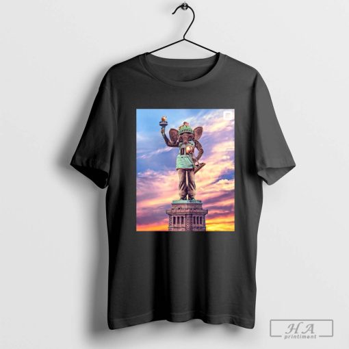 Big Ellie Big Dub New York Liberty 2024 Win Their First WNBA Basketball Finals Champions T-shirt