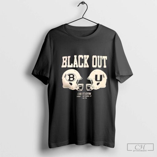 Black Out Cub Stadium Friday Nov 1st Helmet Brenham HS Football t-shirt