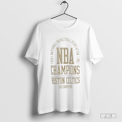 Boston Celtics 2024 NBA Finals Champions Banner Collection T-Shirt