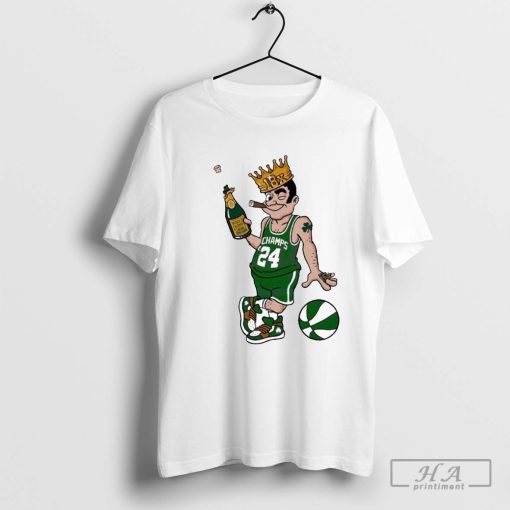 Boston Celtics Leprechaun 18x Crown NBA World Champions T-Shirt