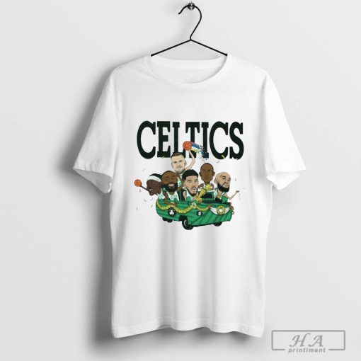 Boston Celtics NBA Six Pack 2024 Caricature T-shirt