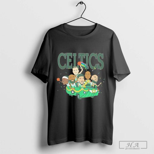 Boston Celtics Six Pack 2024 on board the Champions shirt