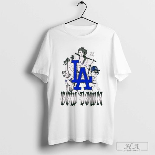 Bow down to the blue crew Los Angeles Dodgers T-shirt