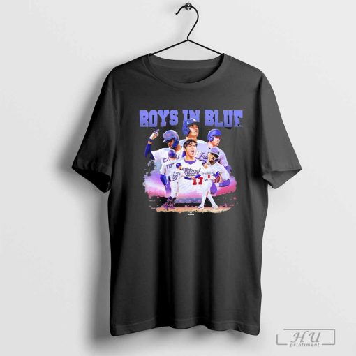 Boys In Blue Los Angeles Dodgers 2024 World Series Champions Player Graphic T-Shirt