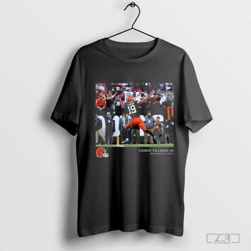 Cedric Tillman Cleveland Browns NFL Flash Features Week 8 T-Shirt