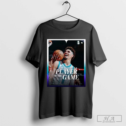 Charlotte Hornets NBA Lamelo Ball Players Of The Game 34 PTS, 11 AST, 8 REB HiveMentality T-shirt