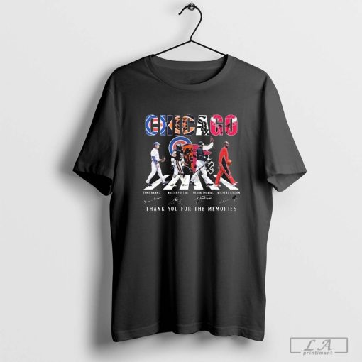 Chicago Cubs Chicago Bears Chicago Bulls Proud Thank You For The Memories Signatures shirt