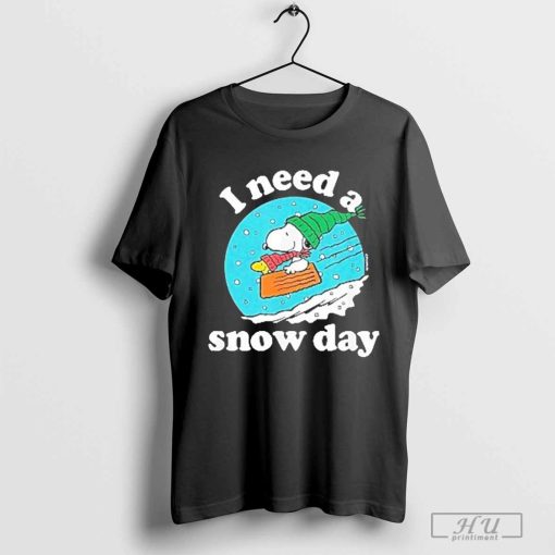 Christmas Snoopy I Need A Snow Day Shirt