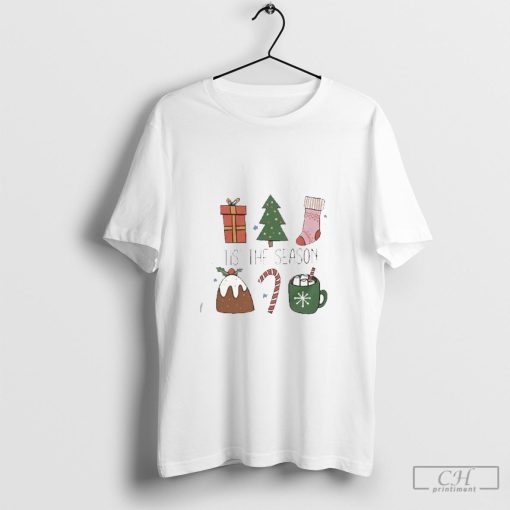 Christmas Tree Gifts Candy And Hot Food Tis The Season Christmas 2024 Shirt