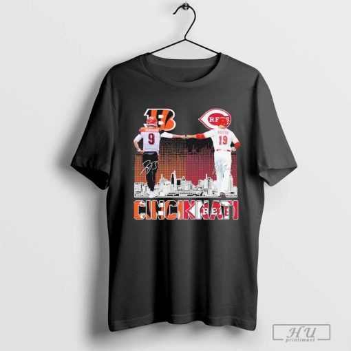 Cincinnati Bengals 2024 Joseph Burrow Cincinnati Reds Joey Votto T-Shirt