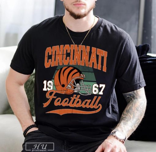 Cincinnati Football Vintage Style Crewneck T-Shirt