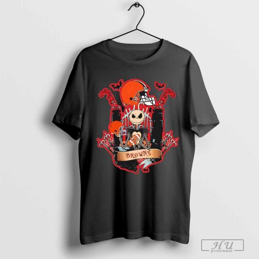 Cleveland Browns Jack Skellington Halloween shirt