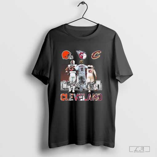 Cleveland Browns x Cleveland Guardians x Cleveland Cavaliers Signatures 2024 shirt