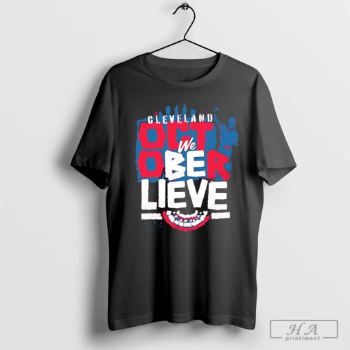 Cleveland Guardians baseball team we believe October 2024 ALCS T-shirt