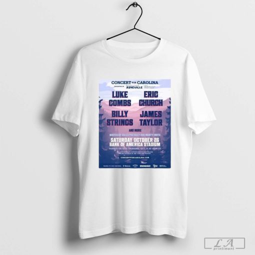 Concert For Carolina Saturday October 26, 2024 Bank Of America Stadium T-Shirt