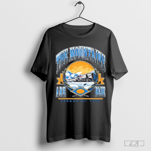 Coors X Pmt The Mountains Are Blue Train T-shirt