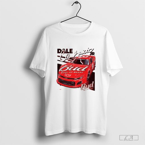 Dale Earnhardt Jr Bud King Of Beers Red Car T-shirt