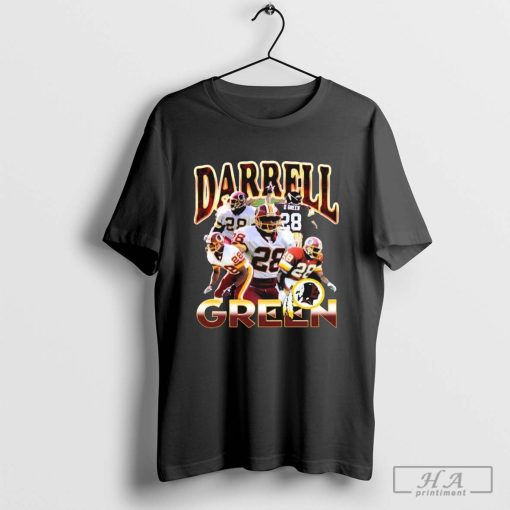 Darrell Green 28 Washington Redskins NFL Player Graphic T-shirt