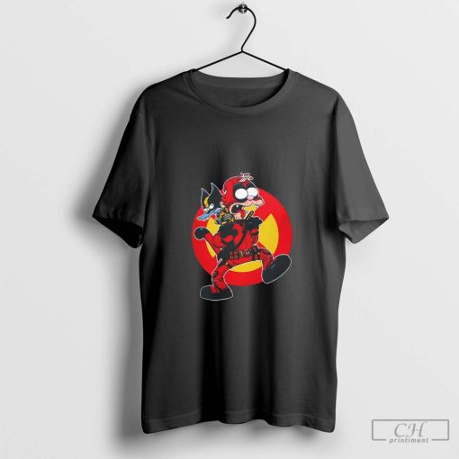 Deadpool and Wolverine X The Itchy and Scratchy Show The Wolvie and Dee Pee Show shirt