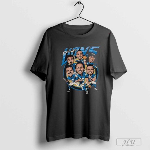 Detroit Lions 2024 Big Head players shirt