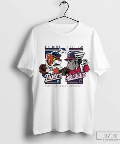 Detroit Tigers Vs Cleveland Guardians 2024 American League Division Mascot Matchup Shirt