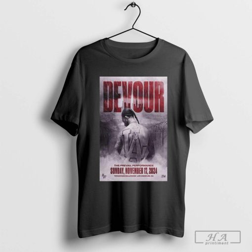 Devour At Teragram Ballroom On November 17 2024 In Los Angeles CA T-shirt