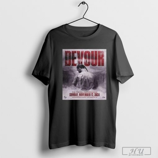 Devour november 17 2024 teragram ballroom los angeles ca poster shirt