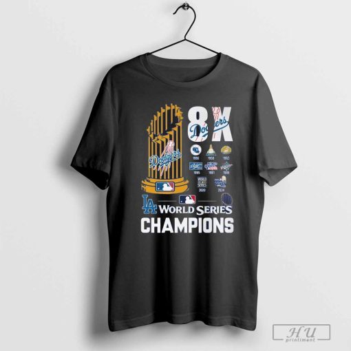 Dodgers 8 X World Series Champions T-Shirt