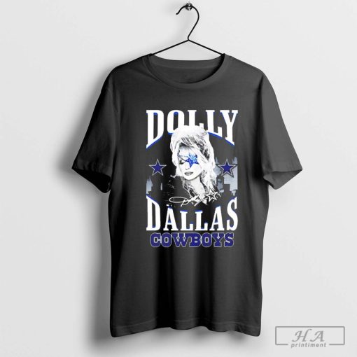 Dolly Parton Dallas Cowboys Skyline Signature Shirt